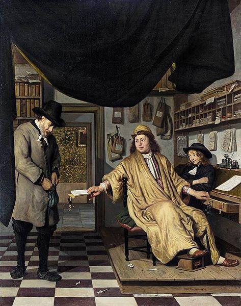 BERCKHEYDE, Job Adriaensz A Notary in His Office oil painting image
